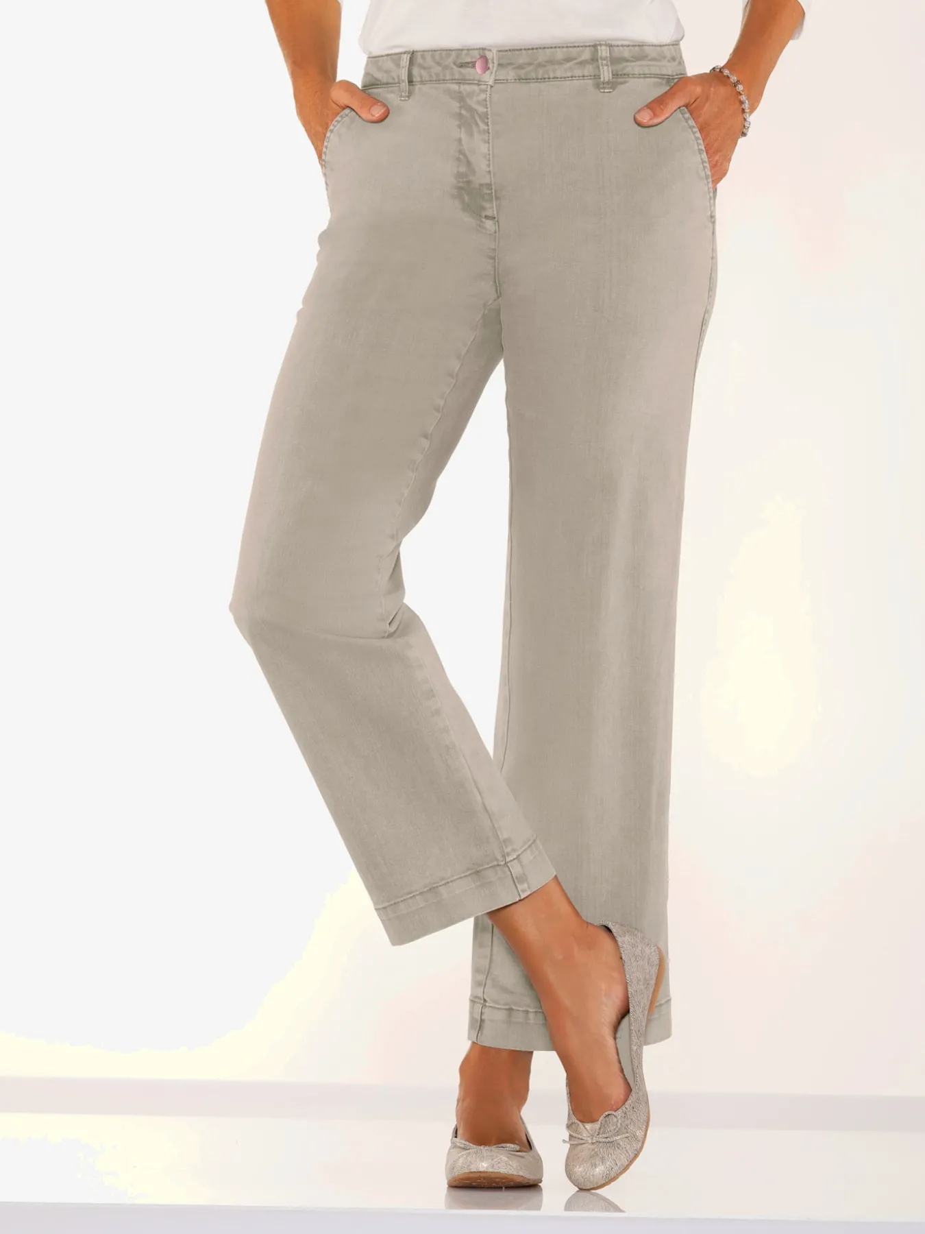 Pantalon large 96% coton
