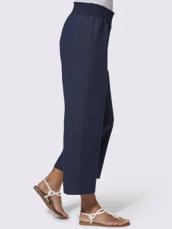 Pantalon large 55% lin