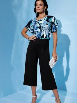 Pantalon large 70% viscose