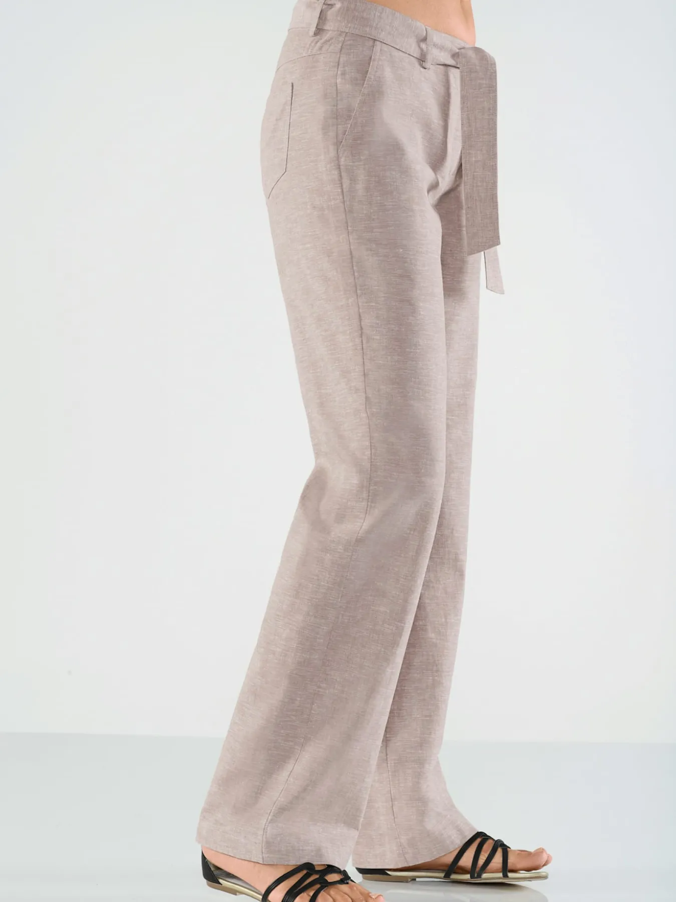 Pantalon large et décontracté empiècement au dos