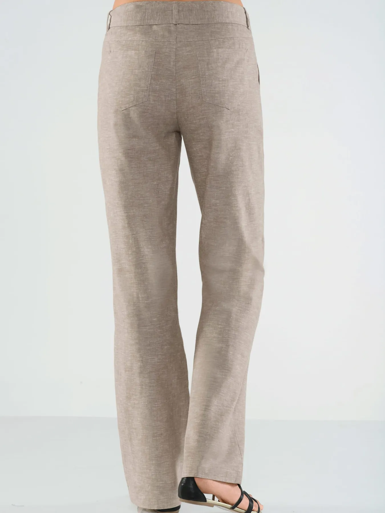 Pantalon large et décontracté empiècement au dos
