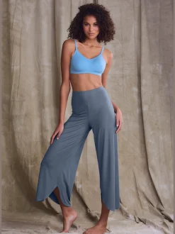 Pantalon large jupe-culotte détente pour la maison
