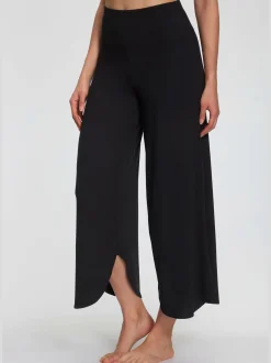 Pantalon large jupe-culotte détente pour la maison
