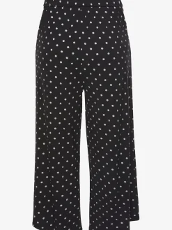 Pantalon large pantalon d'été 7/8 avec ceinture élastique