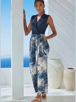 Pantalon lien à nouer fixe