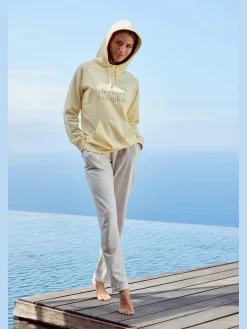 Pantalon molletonné confortable, poches fendues pratiques
