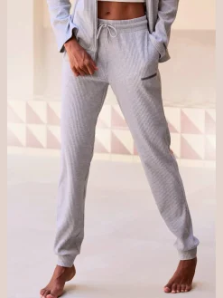 Pantalon molletonné pantalon sweat confortable à la structure côtelée