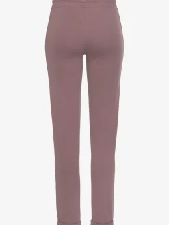 Pantalon molletonné pantalon basique avec petit logo brodé