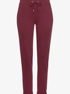 Pantalon molletonné pantalon basique avec petit logo brodé