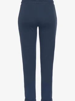 Pantalon molletonné pantalon basique avec petit logo brodé