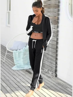 Pantalon molletonné pantalon d'intérieur sportif avec logo imprimé
