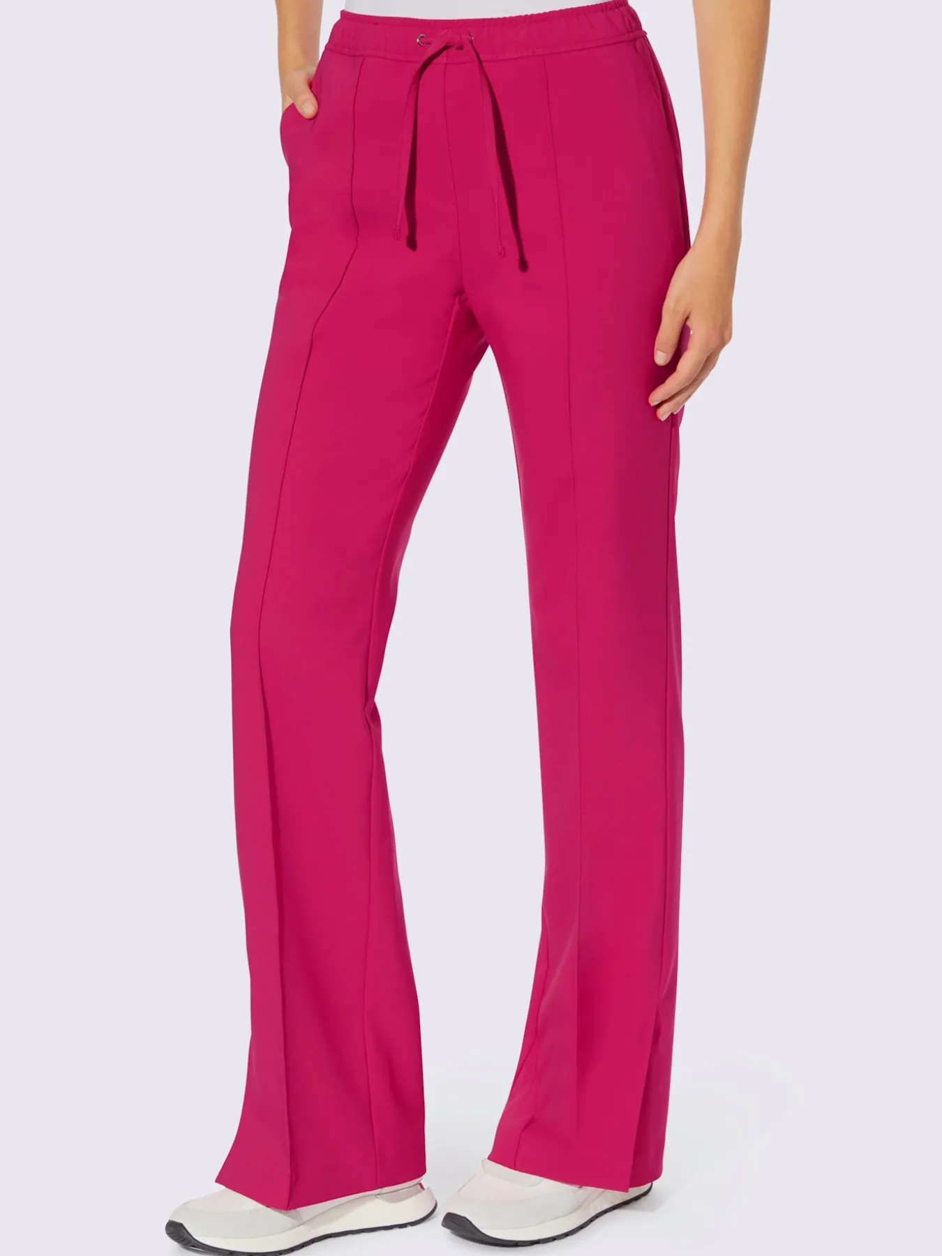 Pantalon plissé confort optimal grâce à l'élasthanne