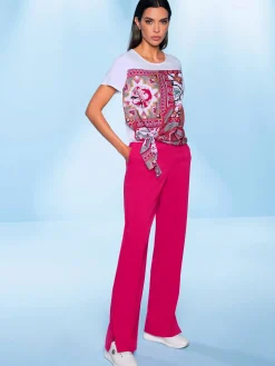 Pantalon plissé confort optimal grâce à l'élasthanne
