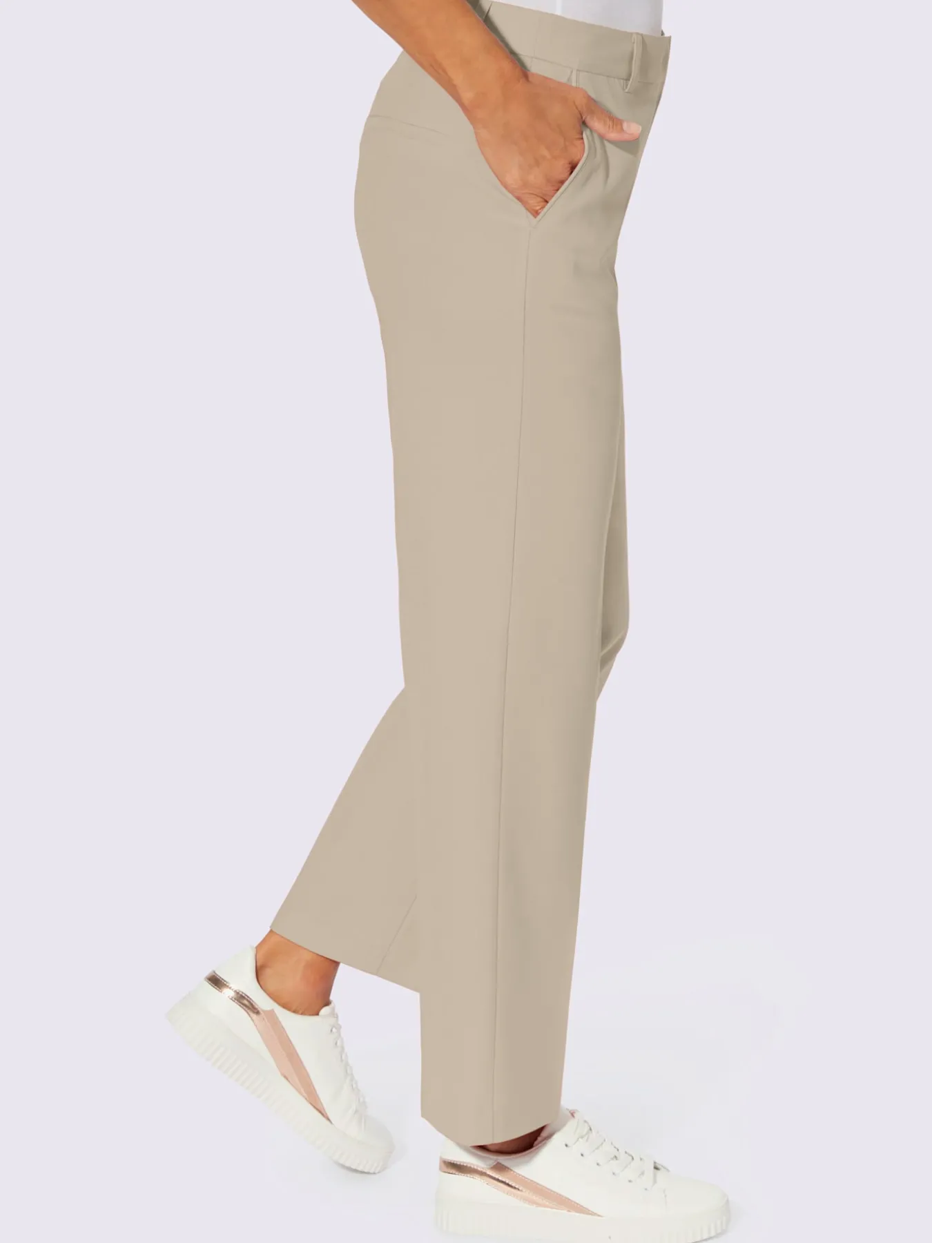 Pantalon tailleur avec viscose