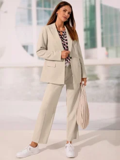 Pantalon tailleur avec viscose