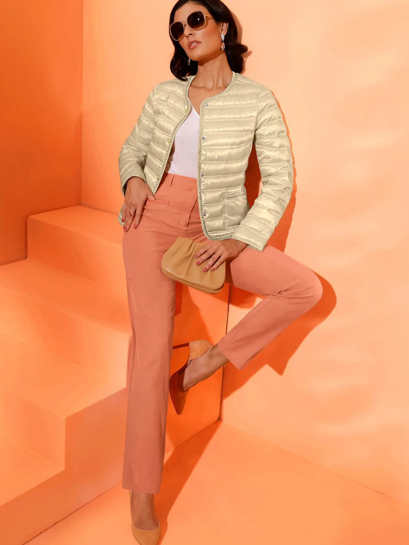 Pantalon tissé 63% lyocell (tencel)