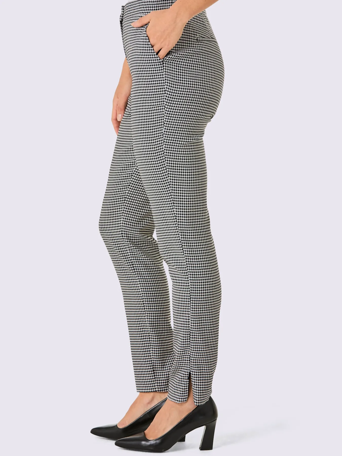 Pantalon tissé joli motif jacquard