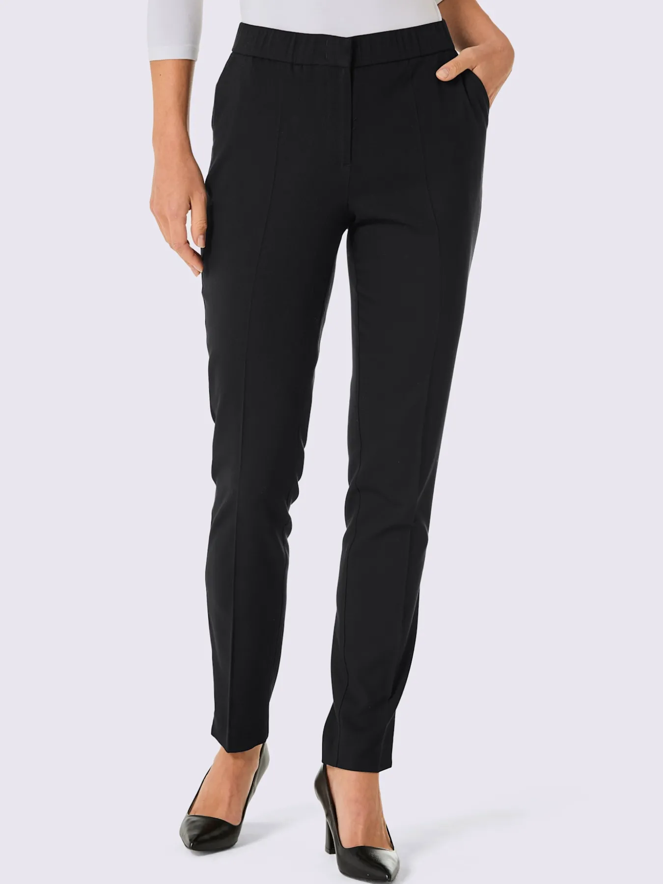 Pantalon tissé joli motif jacquard