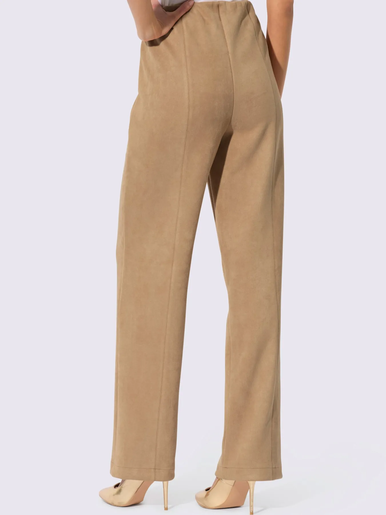 Pantalon toucher velouté