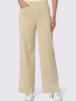 Pantalon velours ceinture élastique pour plus de confort