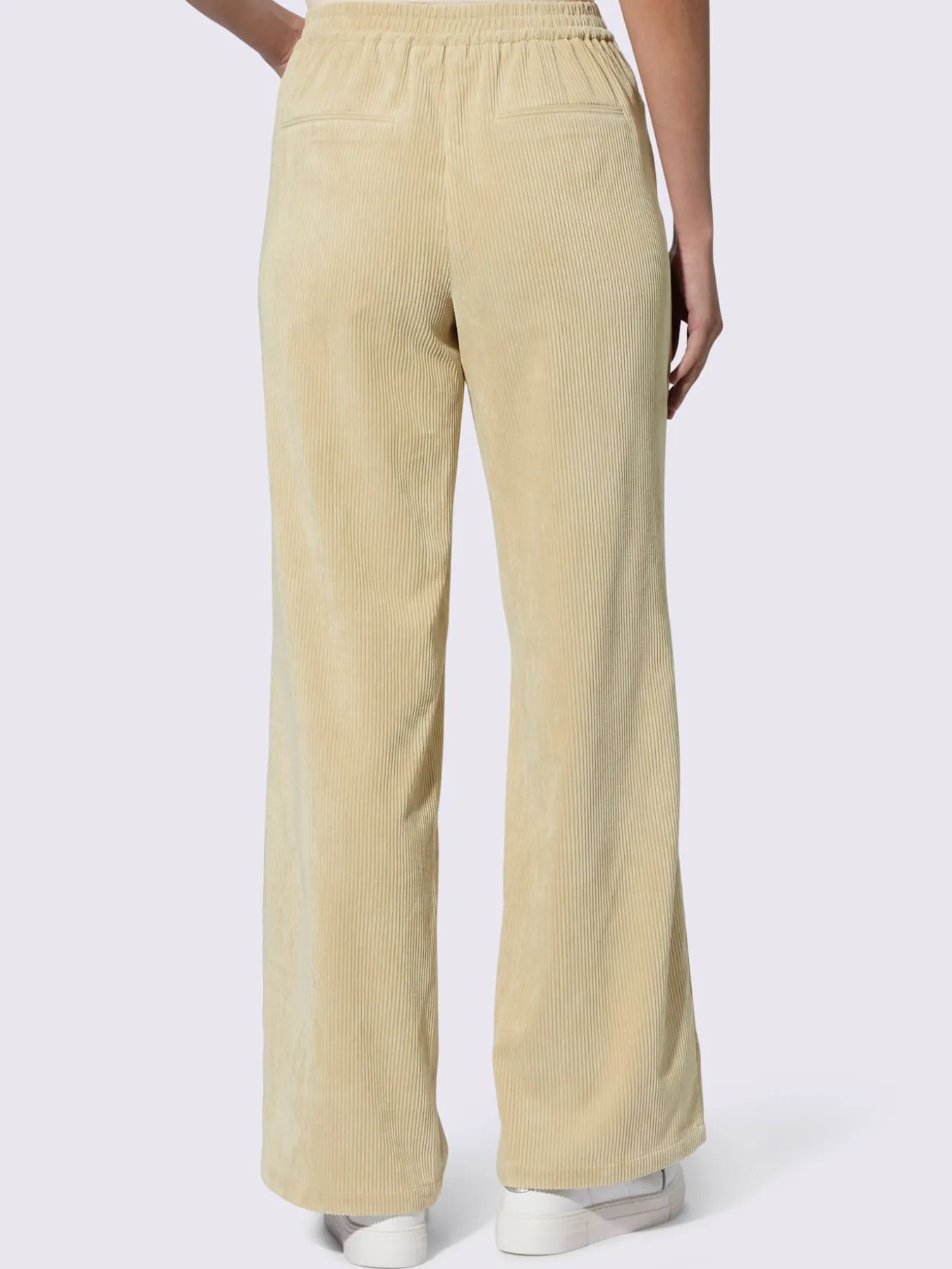 Pantalon velours ceinture élastique pour plus de confort