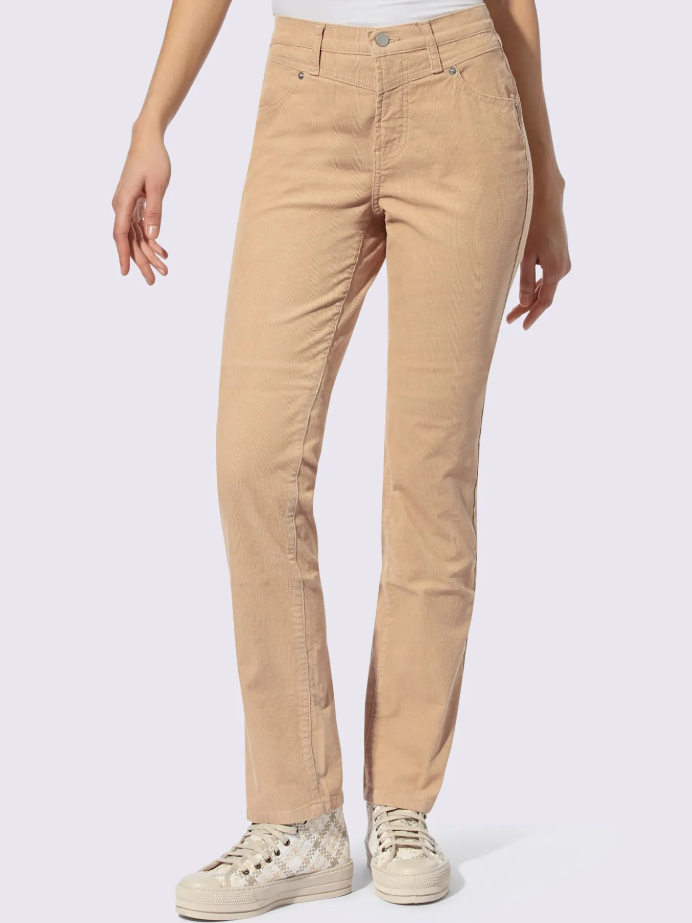 Pantalon velours coupe droite