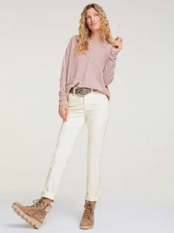 Pantalon velours coupe droite
