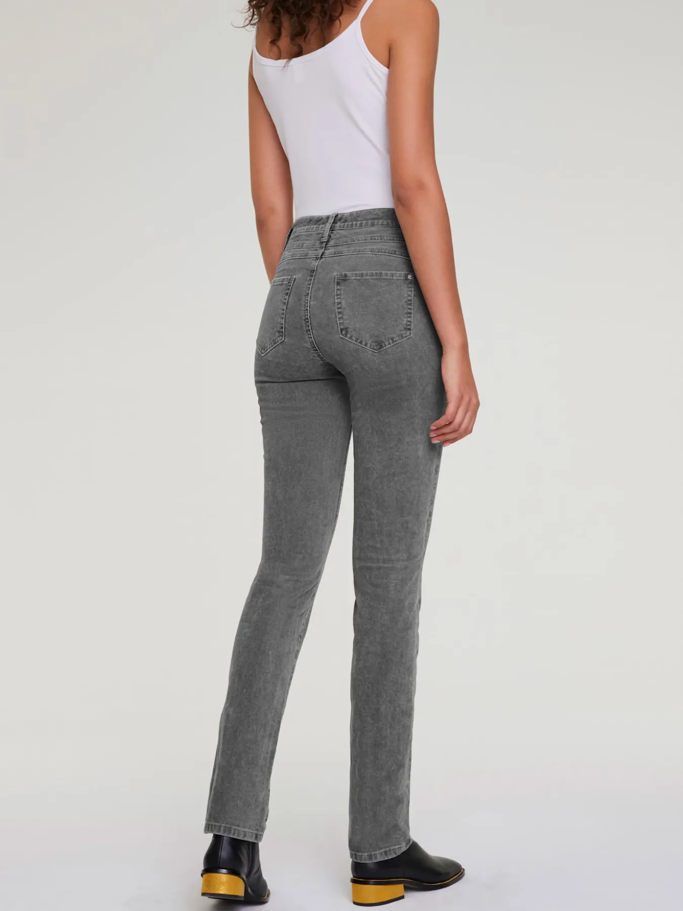 Pantalon velours coupe droite