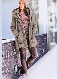 Parka veste d'extérieur facile à associer