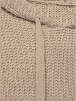 Pull à capuche en grosse maille douce