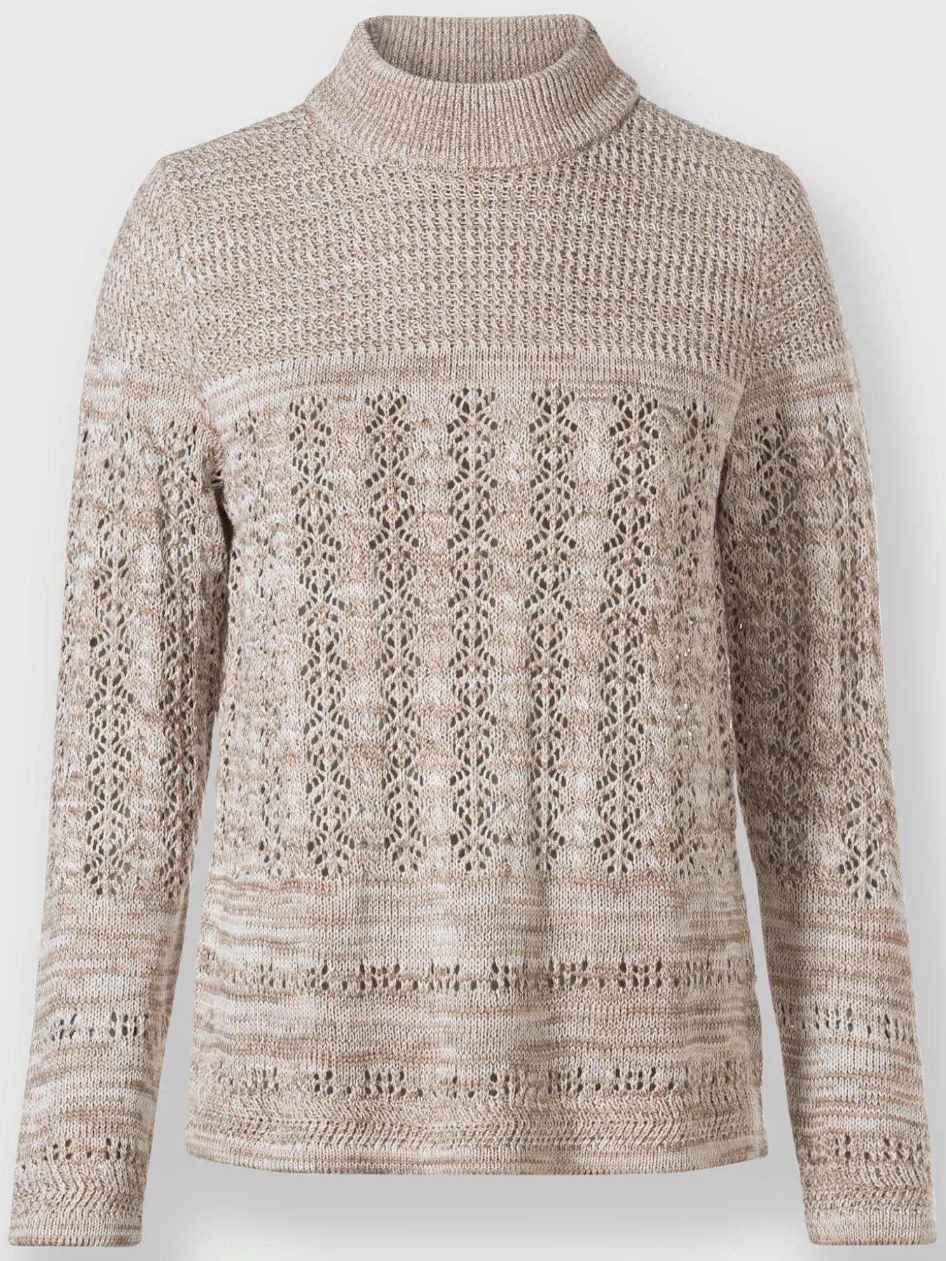 Pull à col montant 50% coton