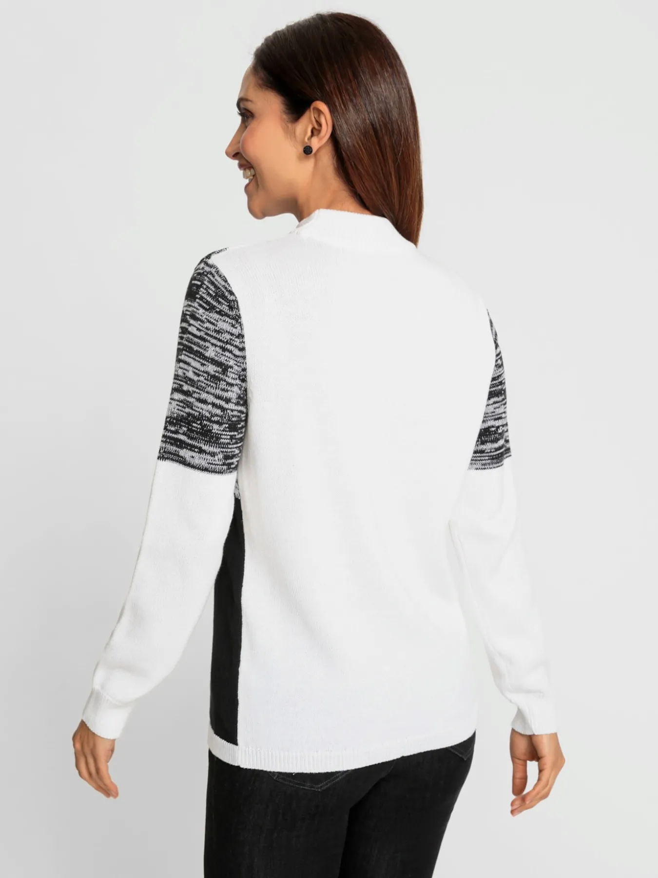 Pull à col montant 50% coton