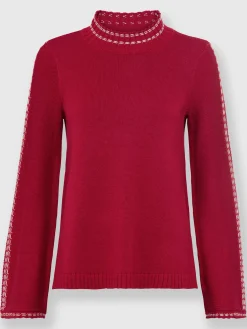 Pull à col montant 50% coton