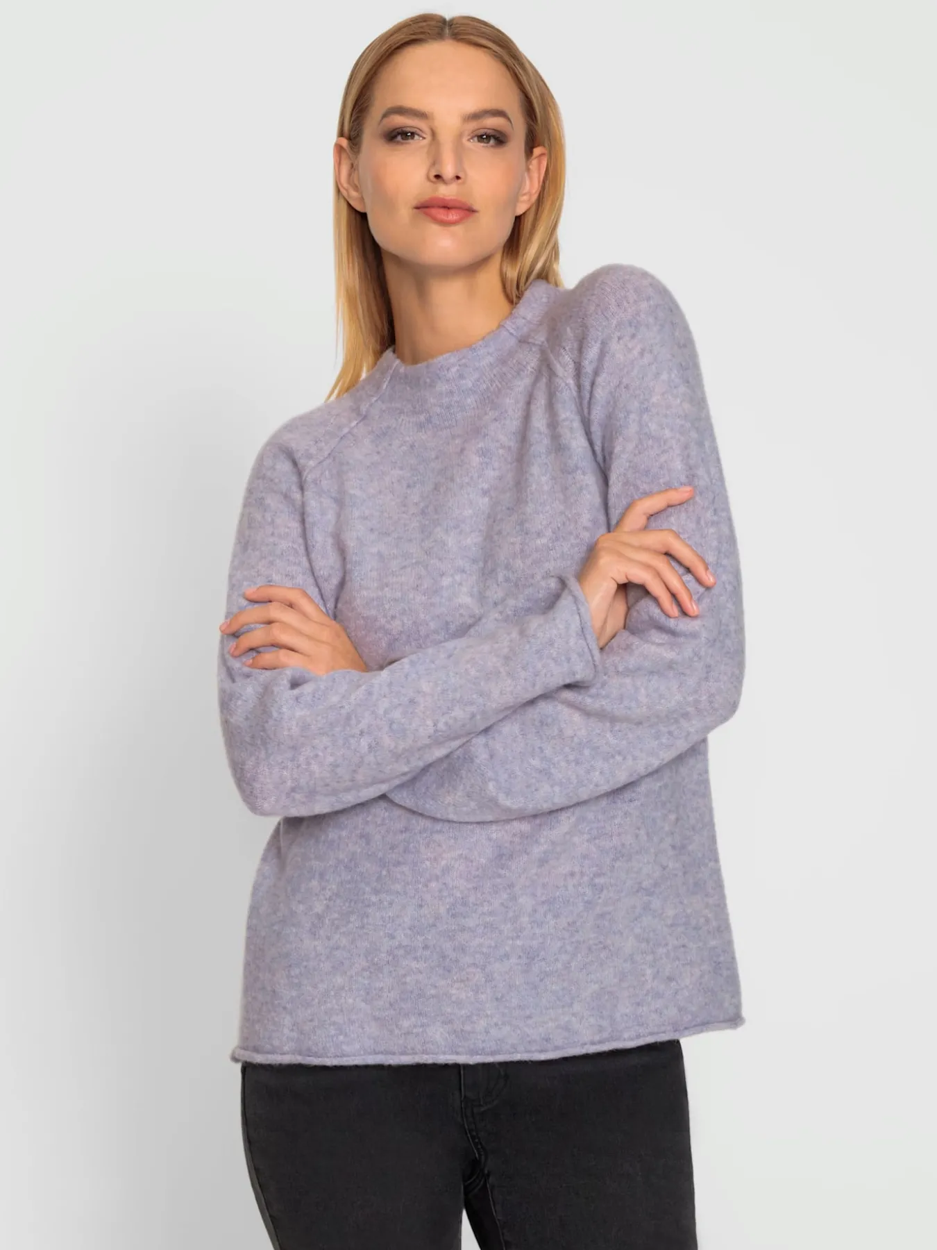 Pull à col montant qualité chinée