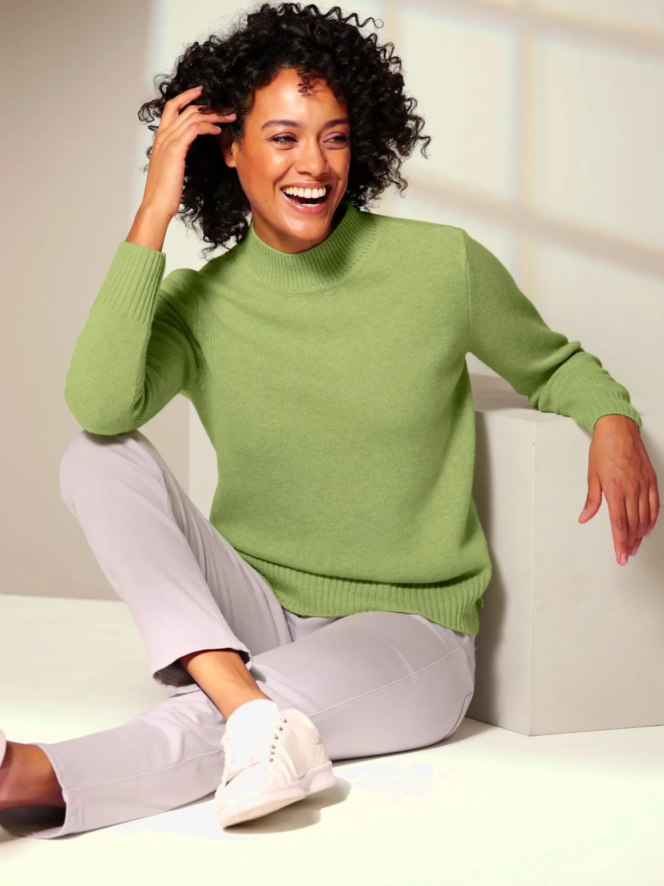 Pull à col montant qualité tricot exclusive