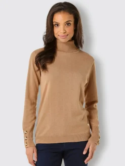 Pull à col roulé 30% laine vierge (mérinos)