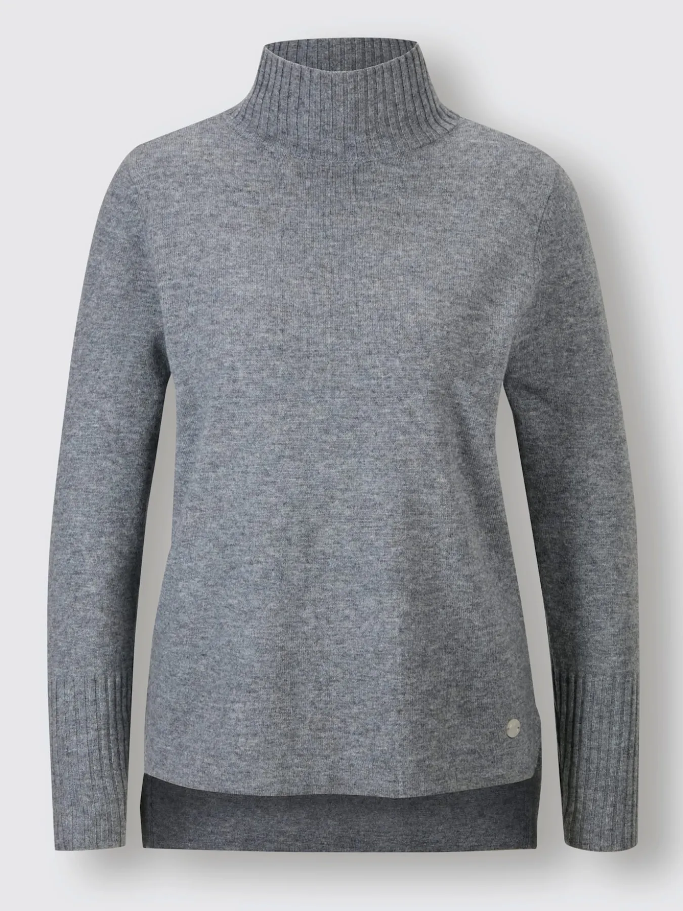 Pull à col roulé mélange mérinos/cachemire