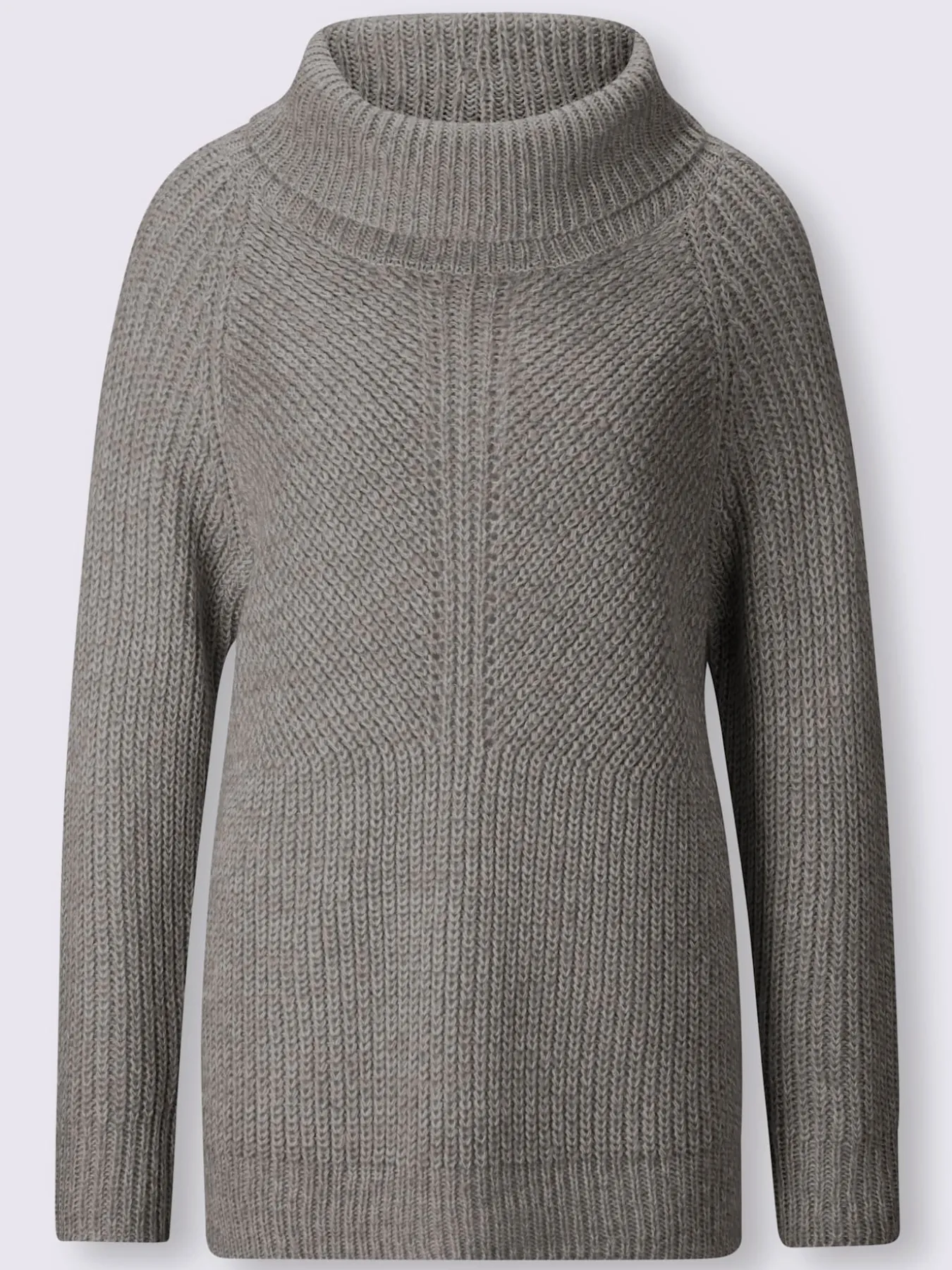 Pull à col roulé motif maille moderne
