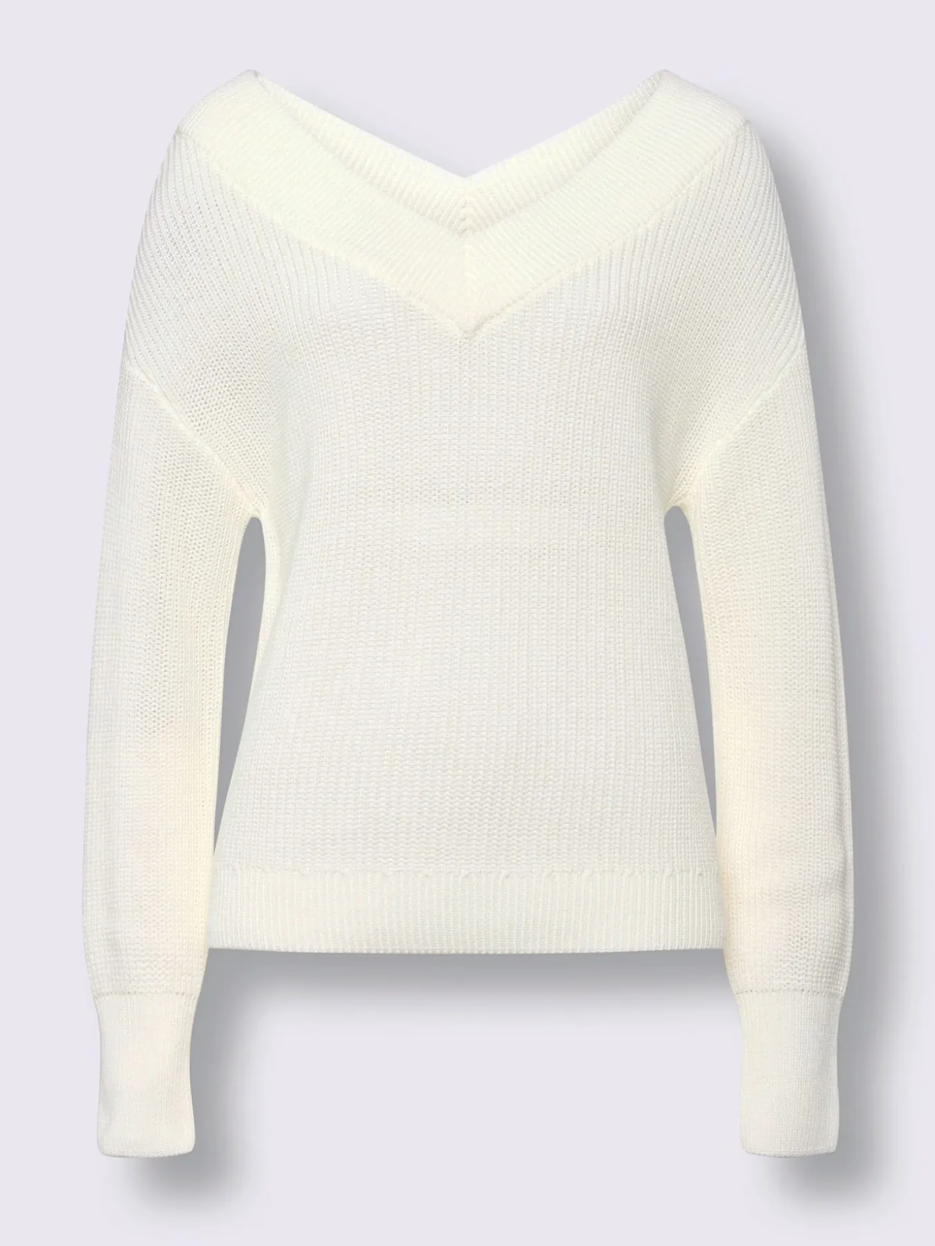 Pull à encolure en v encolure en v affinante