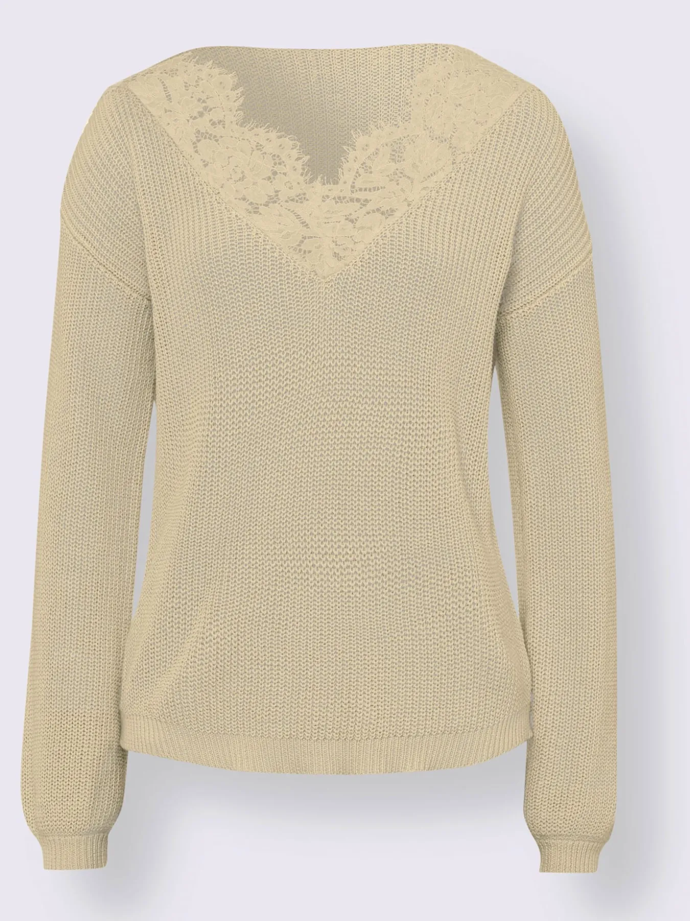 Pull à encolure en v pur coton