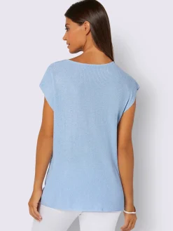 Pull à encolure en v viscose