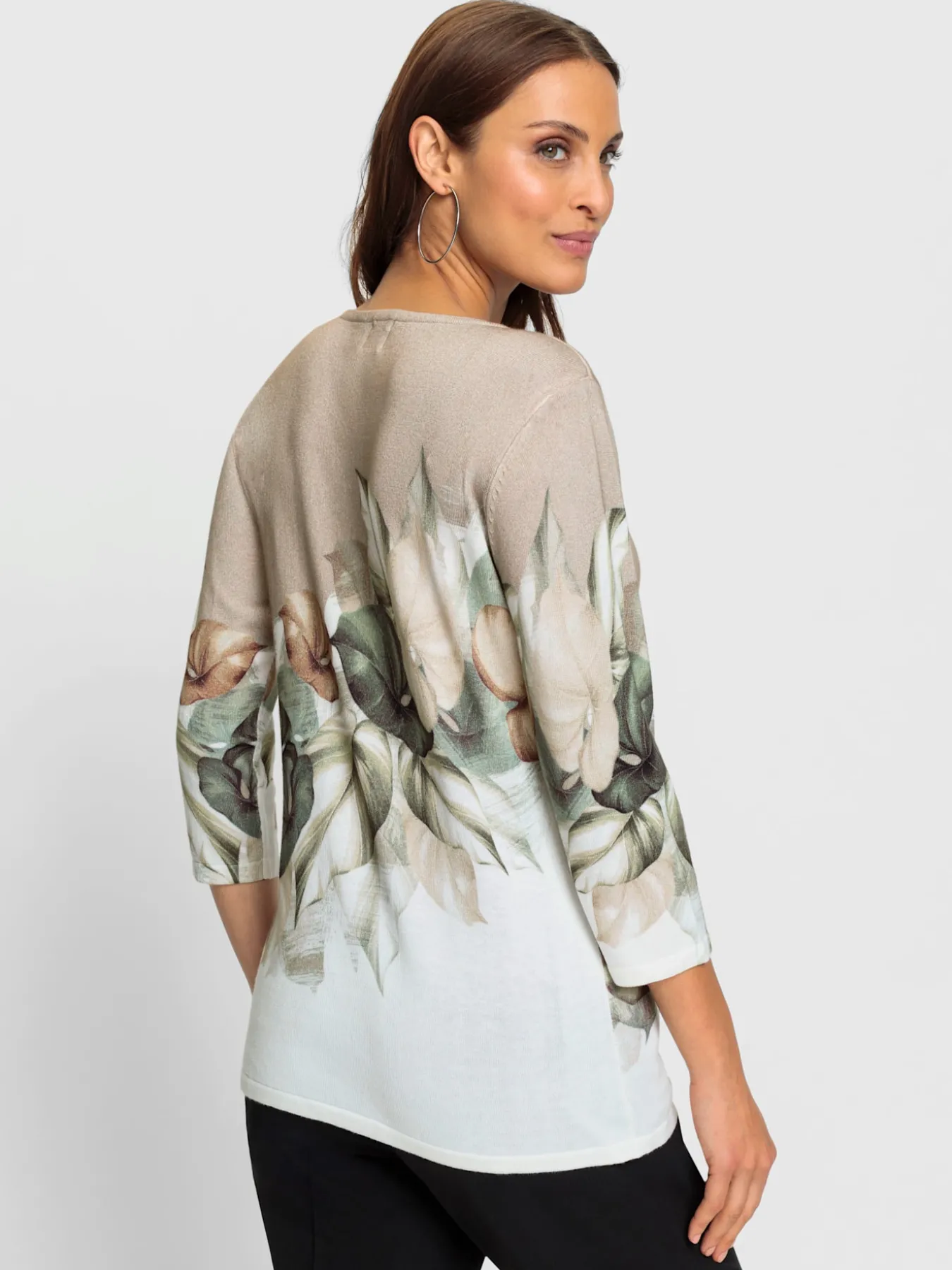 Pull à manches 3/4 60% viscose