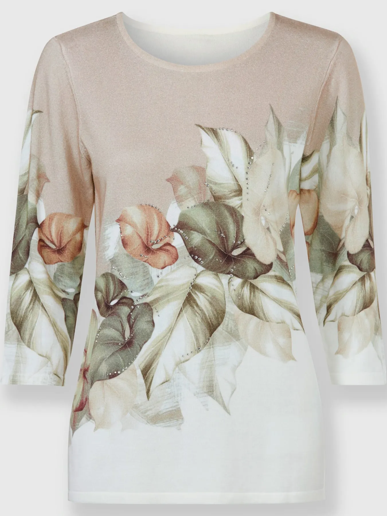 Pull à manches 3/4 60% viscose