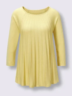 Pull à manches 3/4 mélange soie-cachemire
