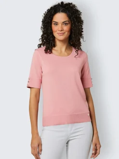 Pull à manches courtes coton 100% qualité mercerisée