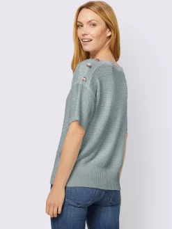 Pull à manches courtes encolure ronde