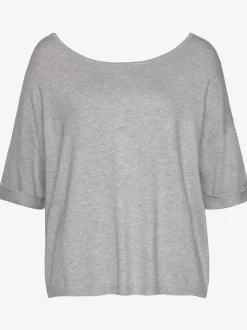 Pull à manches courtes patte de boutonnage au dos