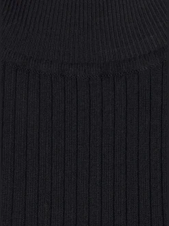 Pull à manches courtes petit col montant