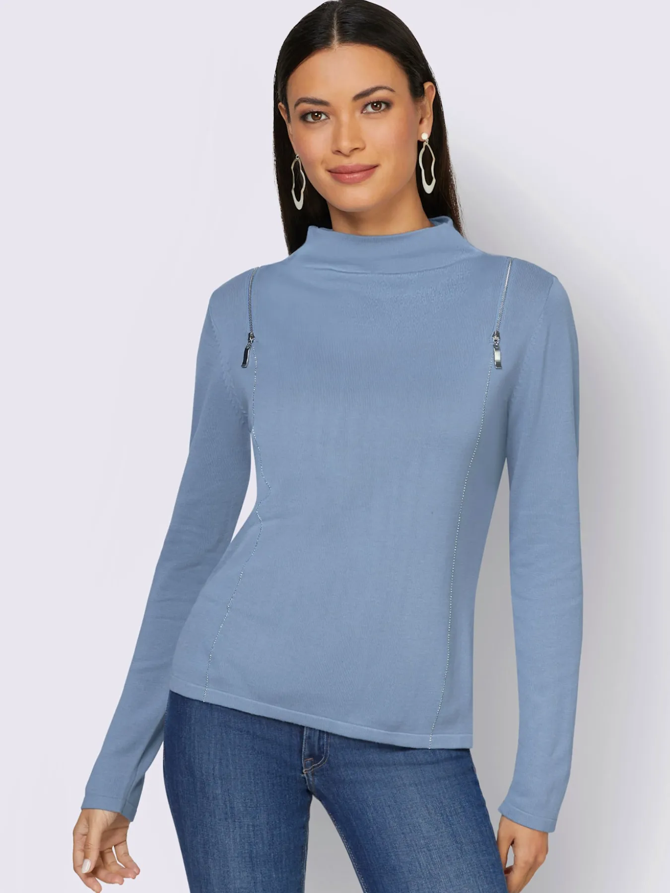 Pull à manches longues 60% viscose