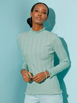 Pull à manches longues avec viscose (ecovero)